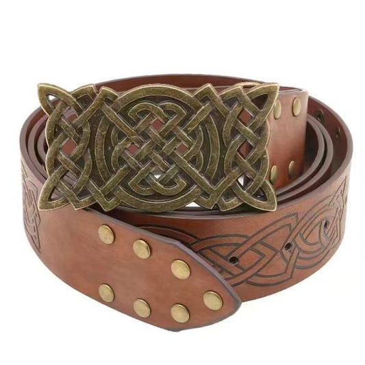 Ceinture Viking Ornée Cloutée