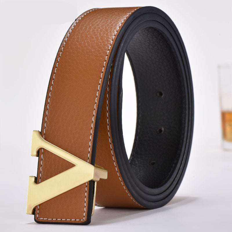 Ceinture homme cuir Coréen lettres