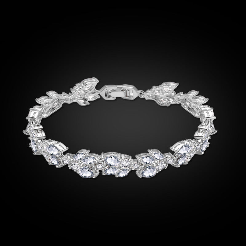 Bracelet Zircons Raffiné Femme