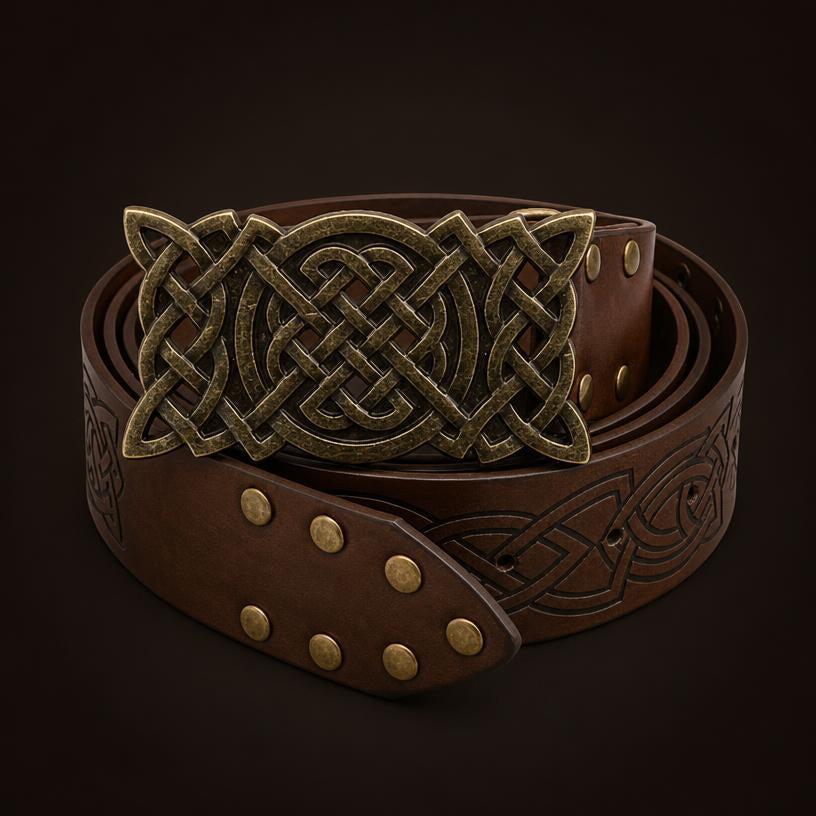 Ceinture Viking Ornée Cloutée