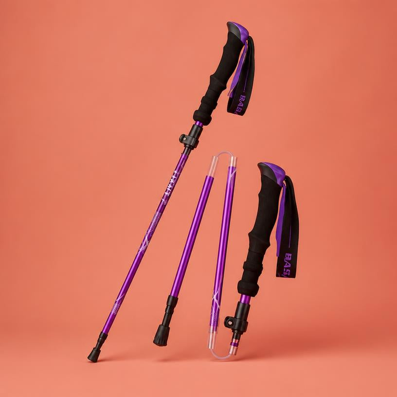 Bâton de randonnée pliable alu
