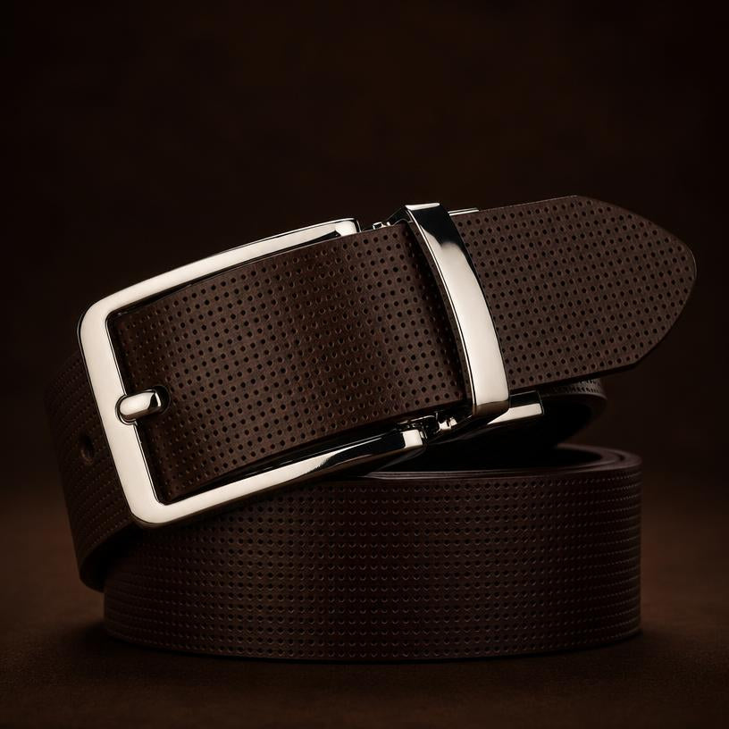 Ceinture Homme Rétro Boucle Pivotante