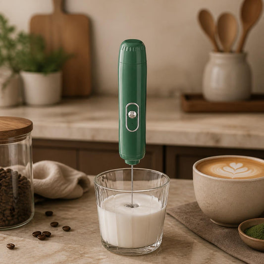 Mousseur à lait électrique sans fil pour cappuccino et boissons mousseuses