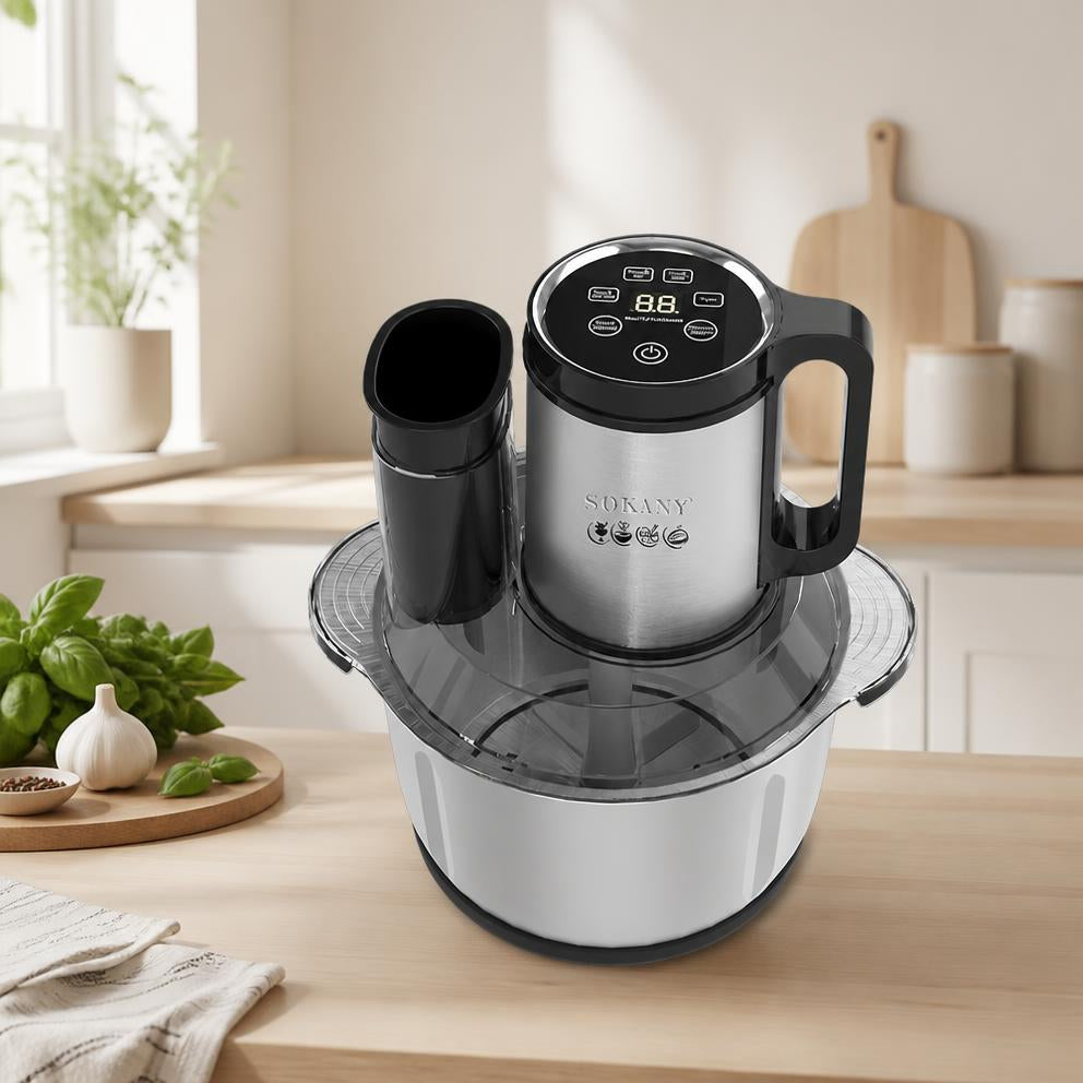 Hachoir mixeur en inox polyvalent pour la cuisine