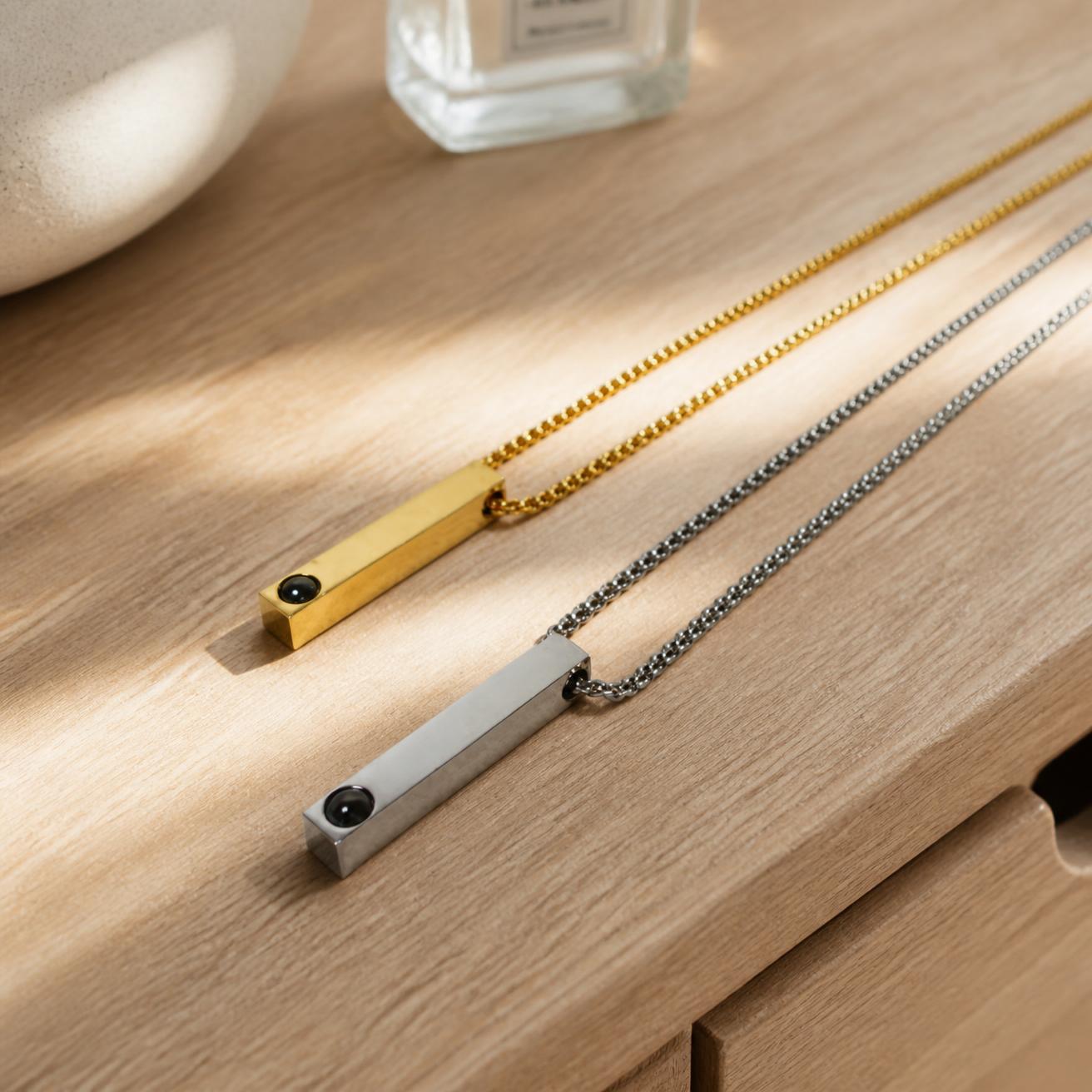 Collier amour éternel gravé je t'aime en 100 langues, bijou romantique
