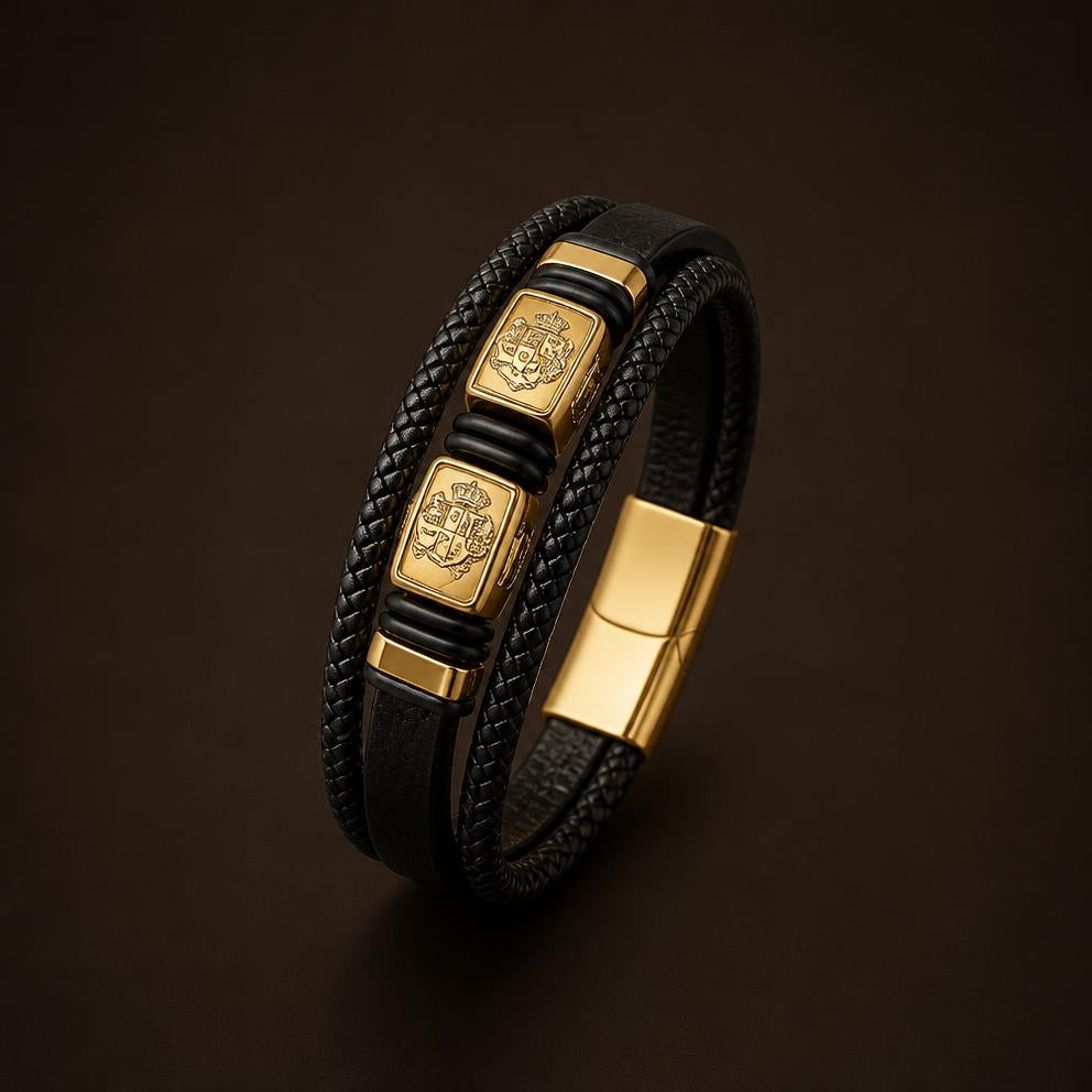 Bracelet Cuir Vintage Homme