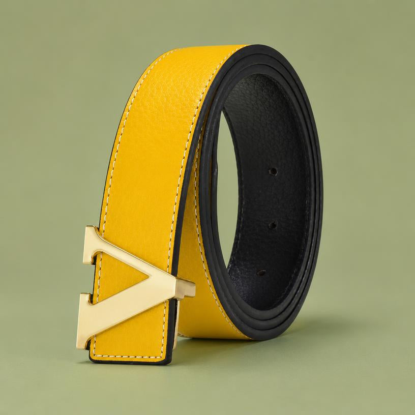 Ceinture homme cuir Coréen lettres