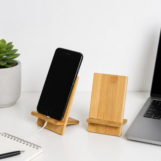 Socle Téléphone Bambou Recharge