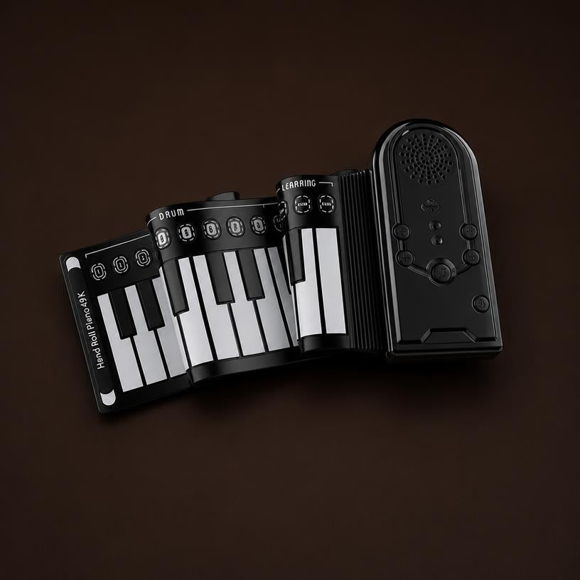 Clavier enroulable portable sonore