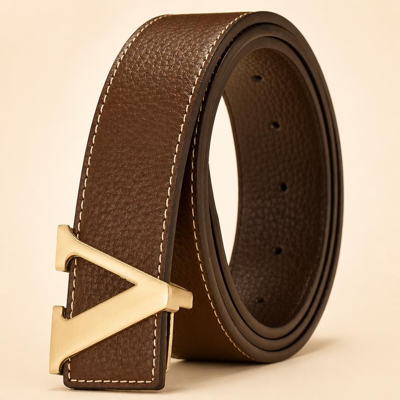 Ceinture homme cuir Coréen lettres