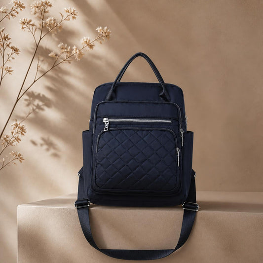 Sac à dos Oxford femme grand volume, léger et résistant