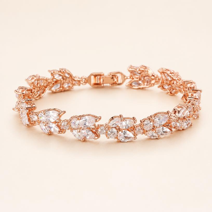 Bracelet Zircons Raffiné Femme