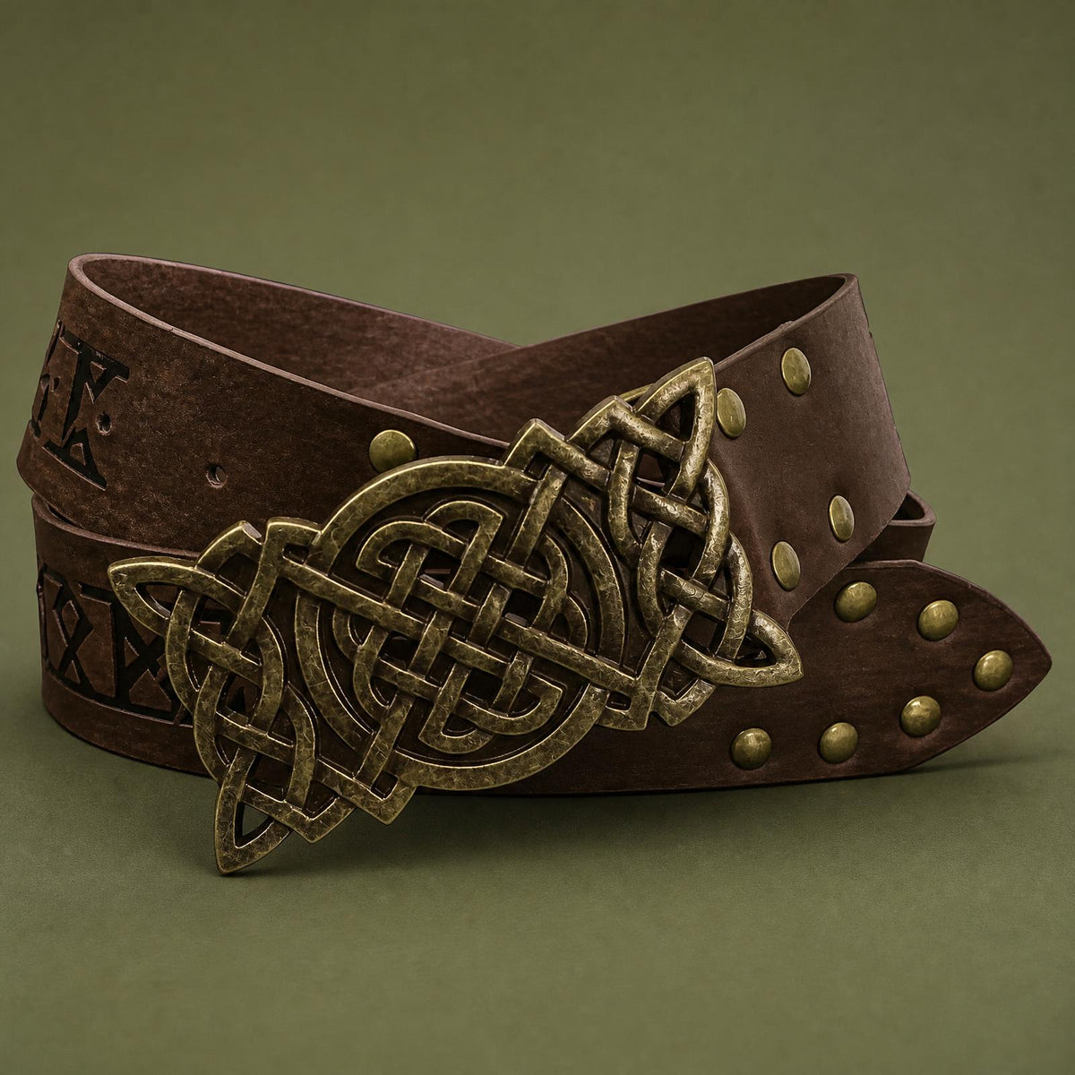 Ceinture Viking Ornée Cloutée